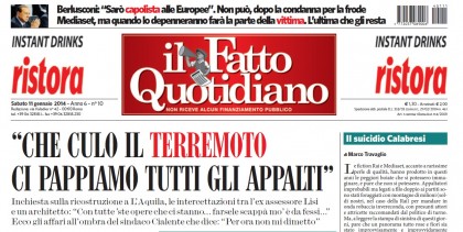 Il Fatto Quotidiano e le rivelazioni vergognose sull'appropriazione d'appalti