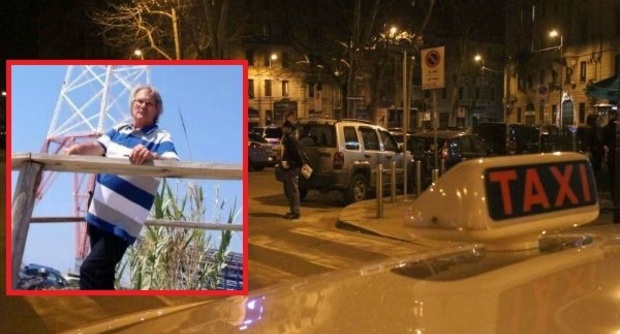 Alfredo Famoso (nel riquadro), il tassista vittima dell' aggressione subita a Milano