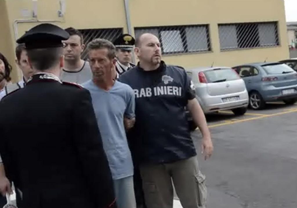 Bossetti, presunto assassino di Yara, al momento dell' arresto