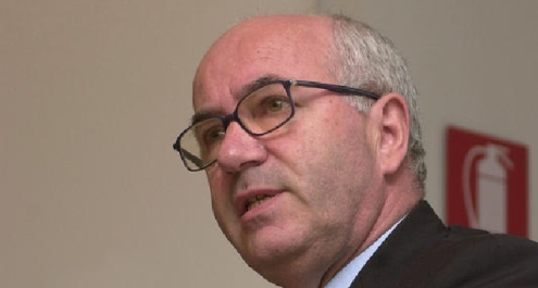 Il candidato alla presidenza Figc Carlo Tavecchio