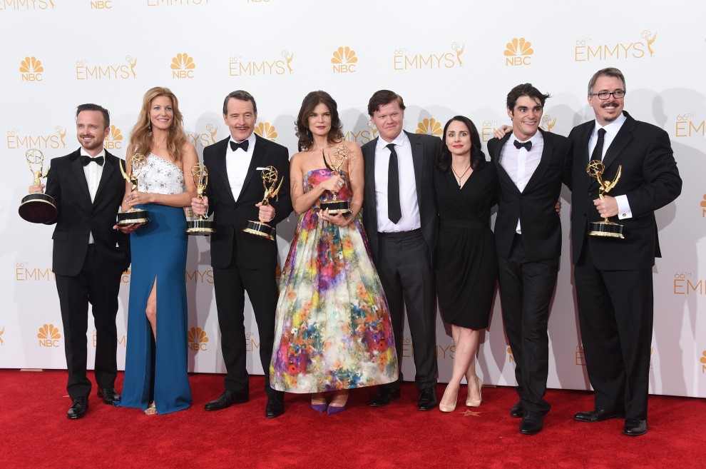 Il cast di "Breaking Bad", serie TV che ha fatto incetta di Emmy