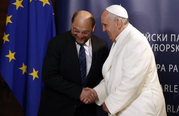 Il Papa con Martin Schulz