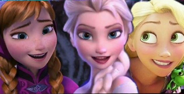 Anna, Elsa e Rapunzel