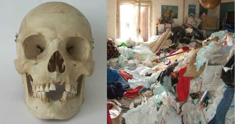 Trova lo scheletro del figlio in casa sommerso dall'immondizia